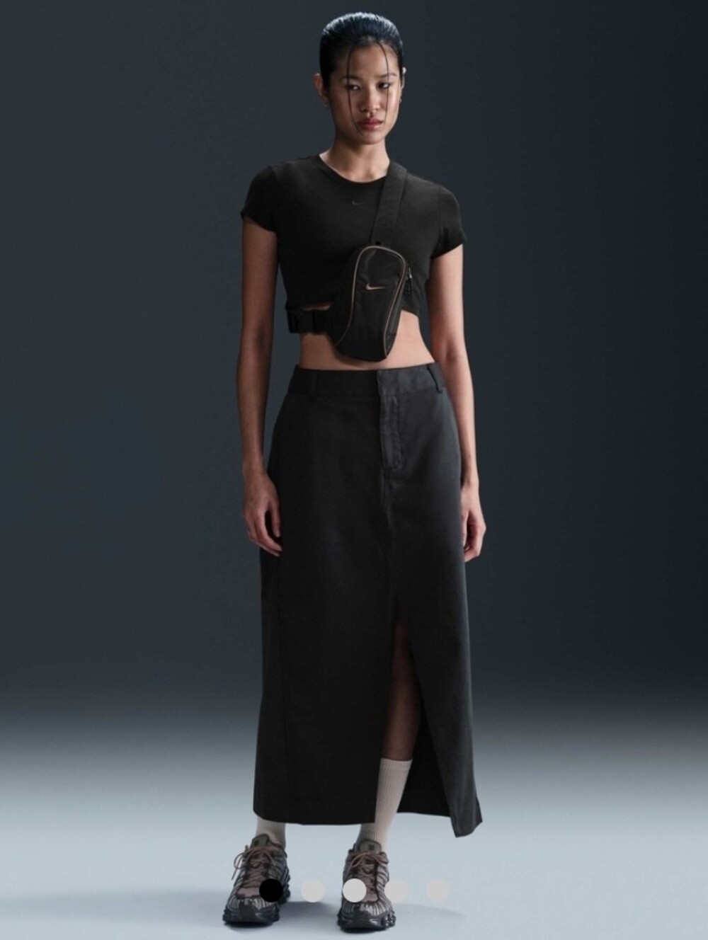 NWT Nike Sportswear Collection Women's Twill Skirt Black